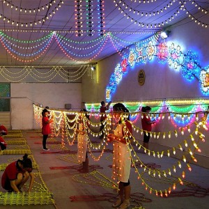 街道商業(yè)步行街過街裝飾彩燈 LED跨街燈 燈光隧道 節(jié)日慶典燈飾